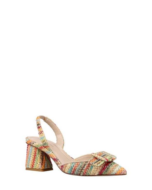 Pelle Moda Natural Imia Slingback Pointed Toe Pump