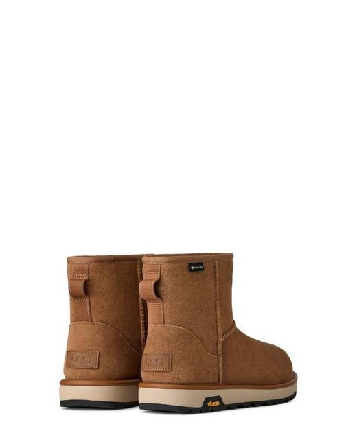 UGG Mini Classic Gore-Tex Waterproof Boot in Brown | Lyst