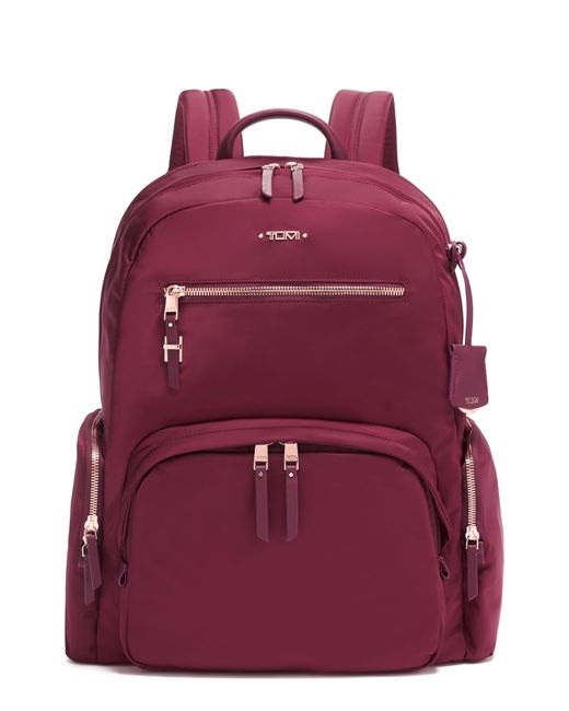 Tumi Red Carson Backpack