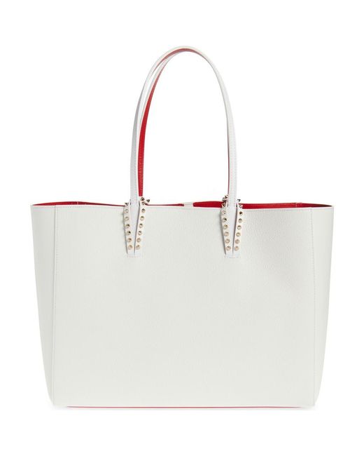 Christian Louboutin White Large Cabata Soft Leather Tote Bag