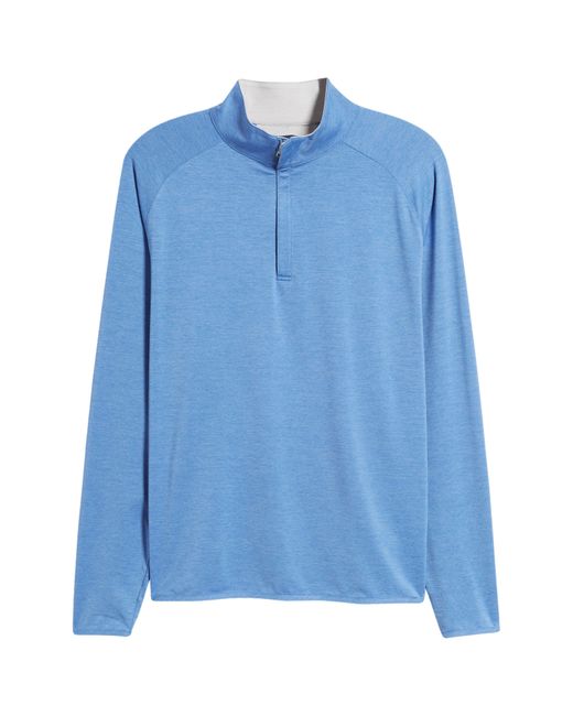 Peter Millar Blue Crown Crafted Stealth Performance Quarter Zip Pullover for men