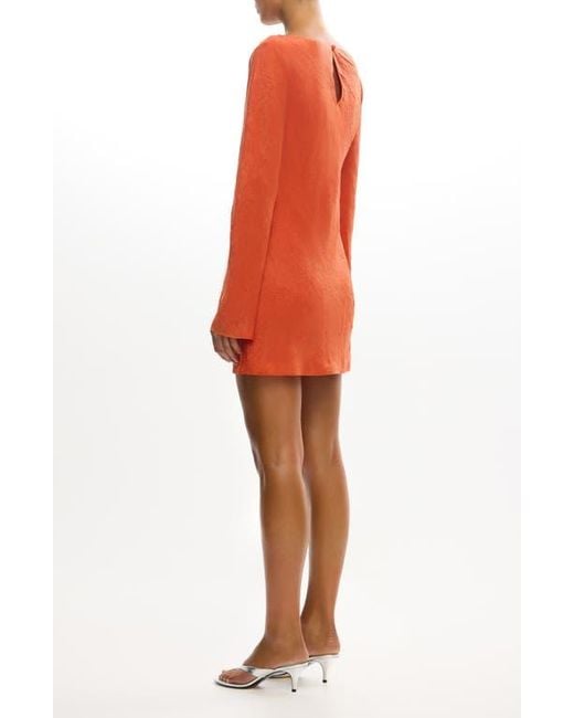 Significant Other Arielle Long Sleeve Crushed Satin Cocktail Minidress in Orange | Lyst Significant Other Arielle Long Sleeve Crushed Satin Cocktail Minidress in Orange | Lyst