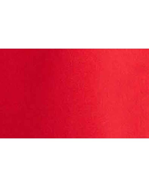 Foxcroft Red Carla Tie Cuff Cotton Blend Popover Top