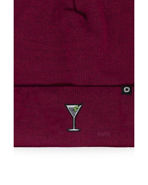 Alix Red Martini Beanie Cap