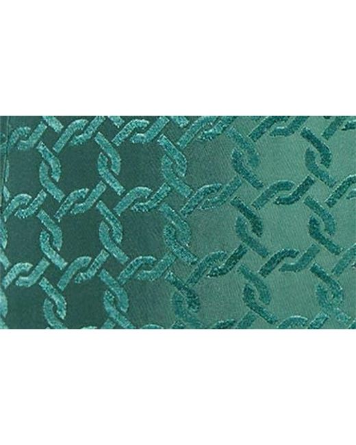 Veronica Beard Green Issel Chain Print Tie Waist Jacket