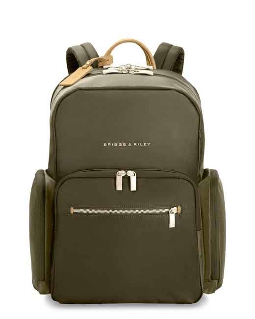 Briggs & Riley Green Rhapsody Medium Backpack
