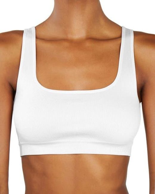 LDMA White High Sculpt Bra Rib