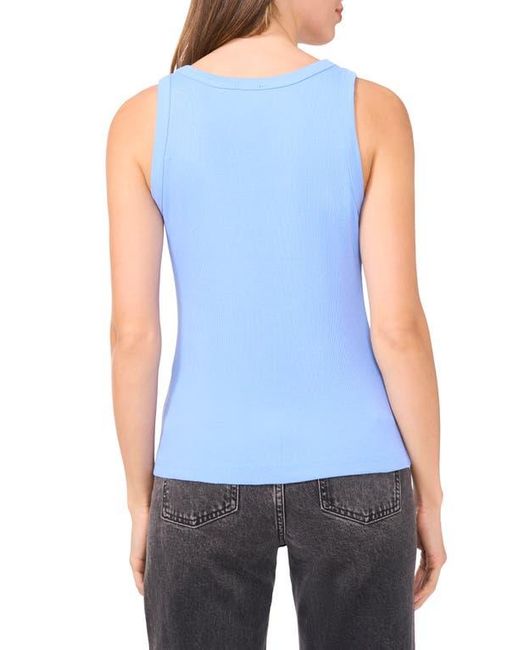Halogen® Rib Tank in Blue | Lyst