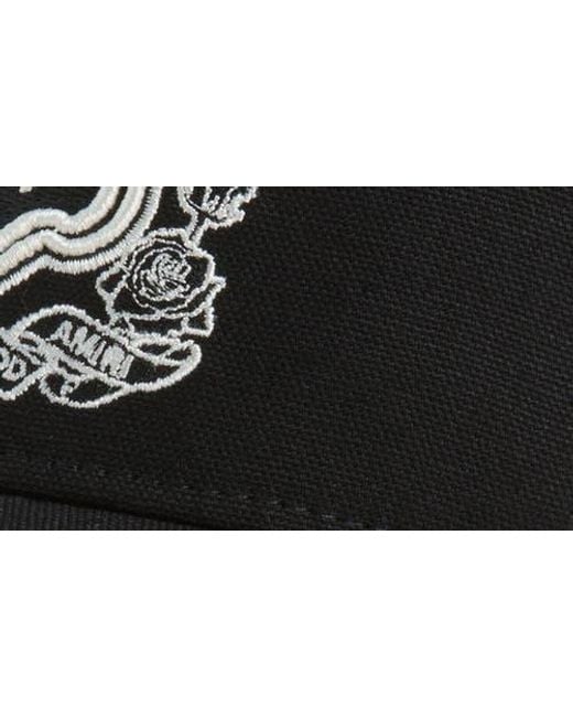 Amiri Black Ma Crest Trucker Hat for men