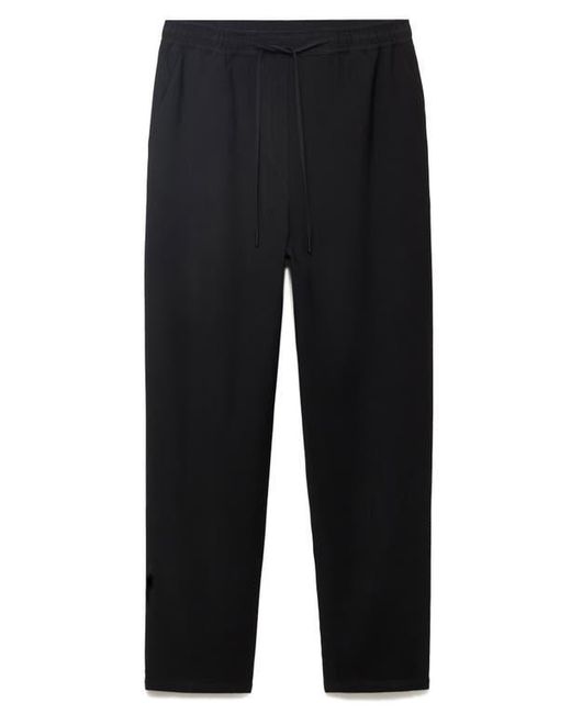 Mango Blue Flowy Drawstring Pants