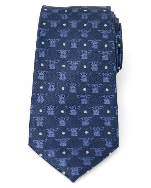Cufflinks Inc. Blue Grogu Silk Blend Tie for men