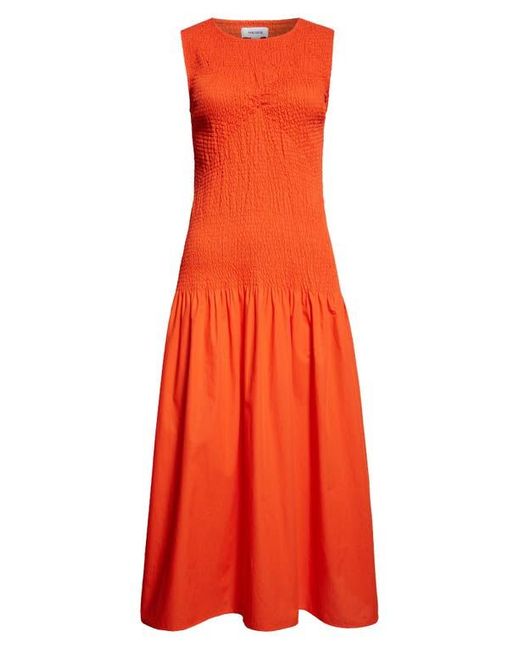 【海外限定】REISSドレス☆Annabel Drop Waist Sleeveless Dress Reiss Annabel Smocked Drop-Waist Cotton Dress in Red | Lyst