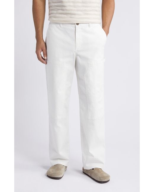 Treasure & Bond White Workwear Pants for men