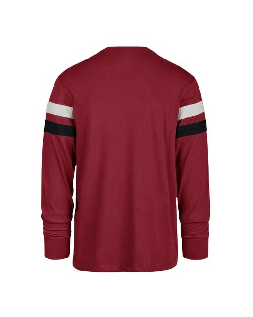 Men's '47 Cardinal Arizona Cardinals Irving Long Sleeve T-Shirt