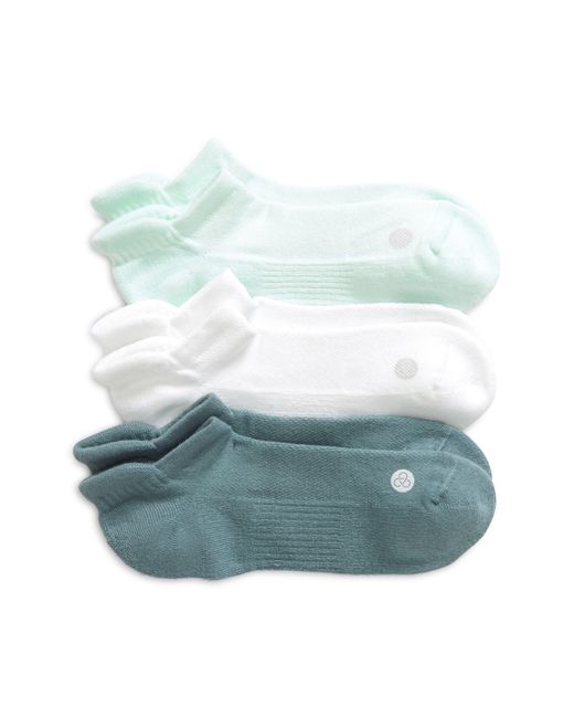 Zella Blue Assorted 3-pack Tab Ankle Socks
