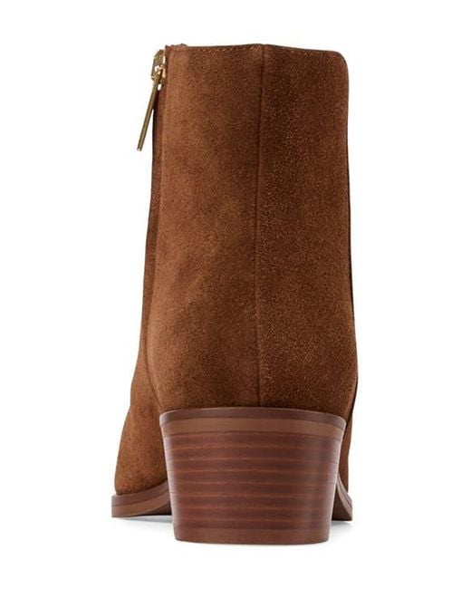 Aquatalia Brown Reeta Luxe Suede Bootie