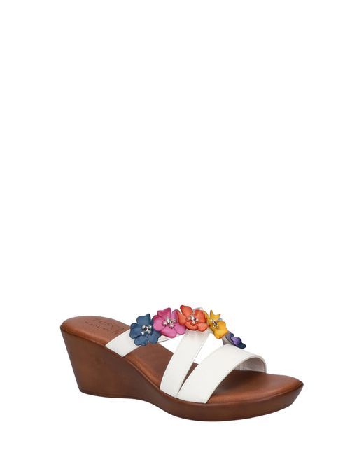 TUSCANY by Easy StreetR White Tuscany By Easy Street Bellefleur Wedge Sandal