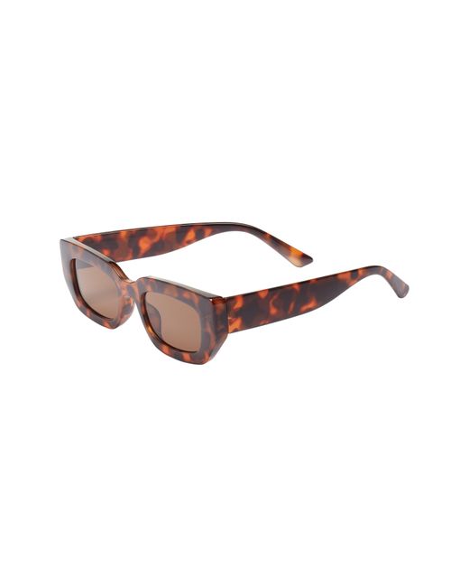 BP. Brown Rectangular Sunglasses