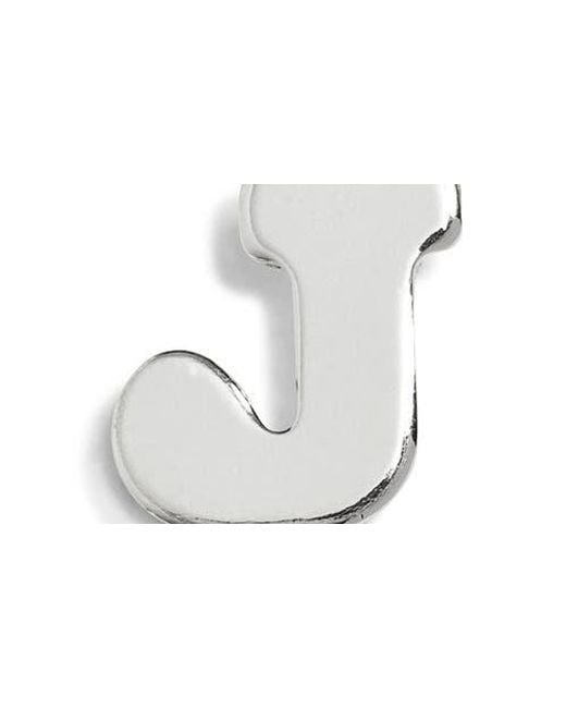 Nashelle White Initial Charm