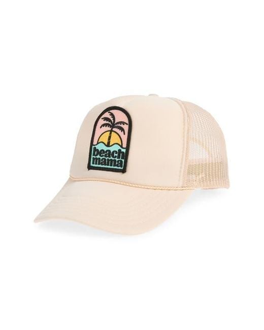 Local Beach Green Beach Mama Patch Trucker Hat
