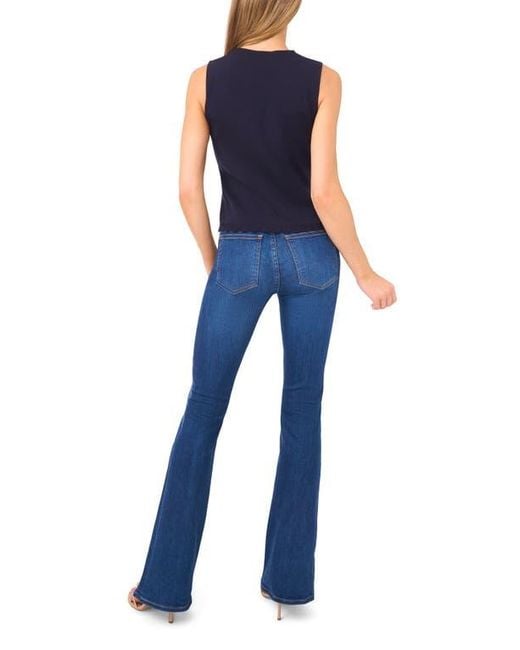 Ted Baker Blue Scallop Hem Sleeveless Sweater