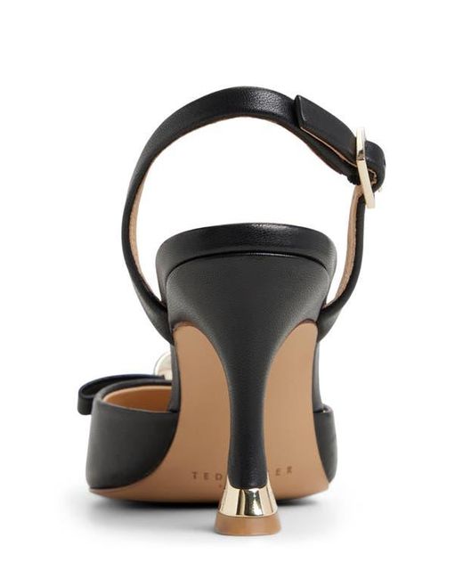 Ted Baker Black Sienna Slingback Pointed Toe Pump