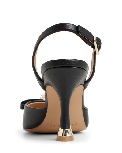 Ted Baker Black Sienna Slingback Pointed Toe Pump