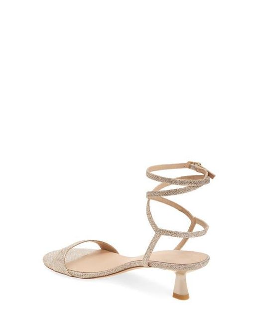 Stuart Weitzman White Nudist Wrap Sandal