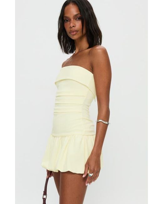 princess polly strapless yellow dress Haley Maxi Dress Yellow