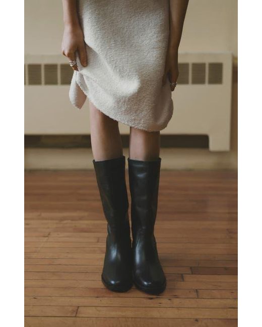 Mango Black Knee High Boot