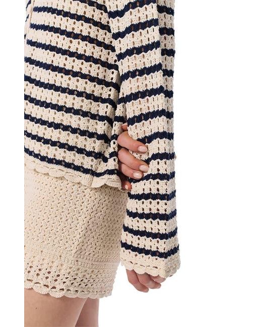 Rag & Bone White Khloe Stripe Cardigan