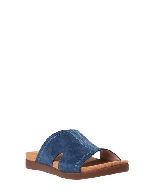 Revitalign Blue Palmetto Slide Sandal