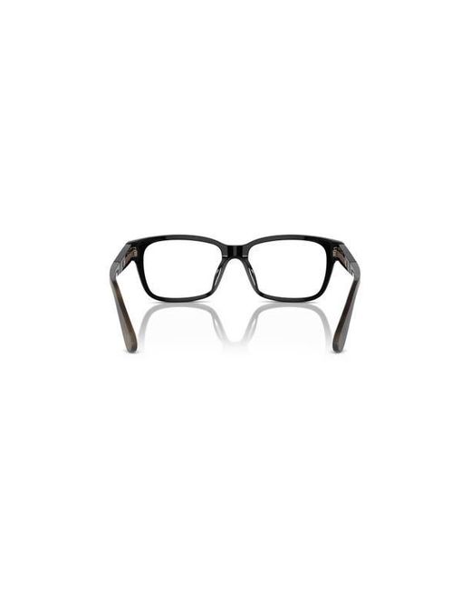 Brunello Cucinelli Black 53Mm Rectangle Optical Glasses