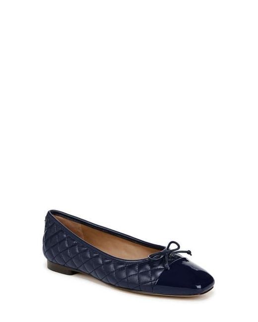 Sam Edelman Blue Marilyn Cap Toe Ballet Flat