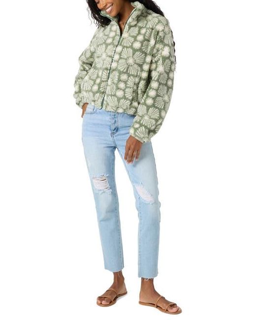 O'neill Sportswear Blue Cordin Allover Print Fleece Jacket