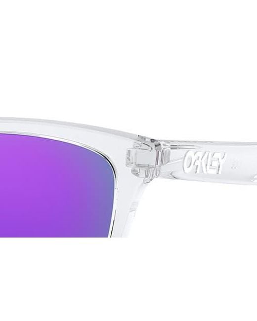 Oakley Purple Frogskins 54Mm Rectangular Sunglasses for men