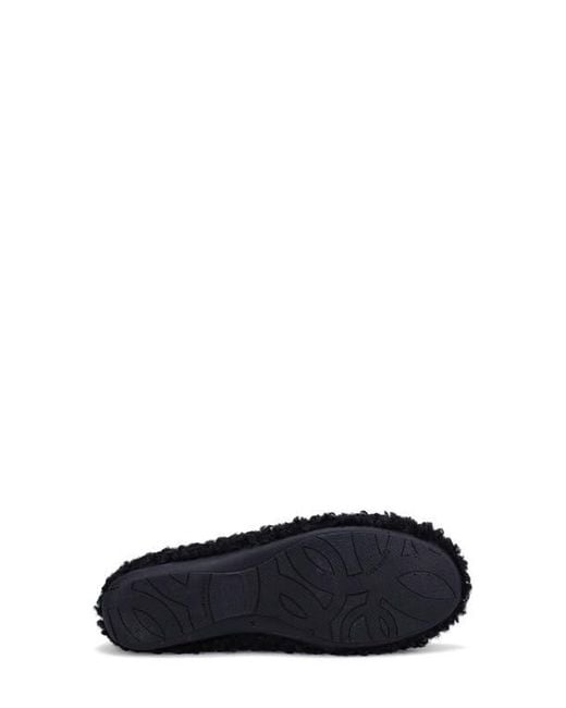Ron White Black Teddy Wool Slipper