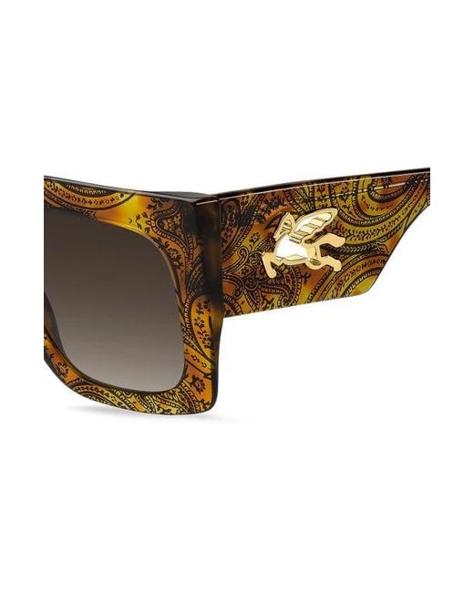 Etro Brown 53Mm Gradient Square Sunglasses