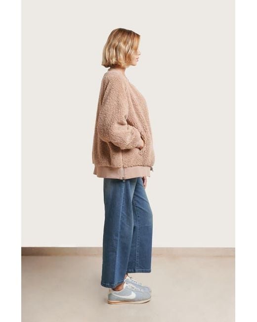 Nom Maternity Blue Cozy Before & After Maternity Jacket