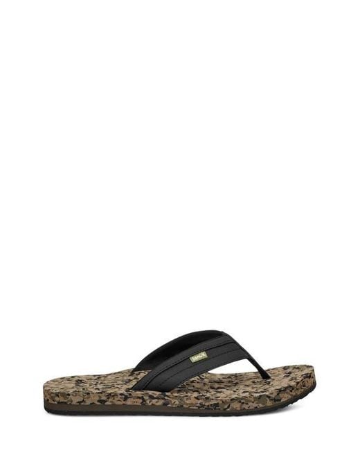 Sanuk Multicolor Ziggy Water Friendly Flip Flop for men
