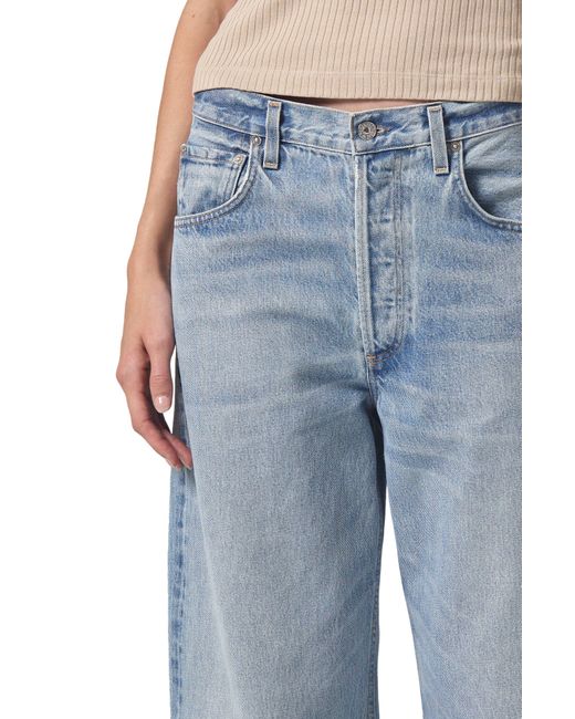 Citizens of Humanity Blue Ayla High Waist baggy Wide Leg Jeans