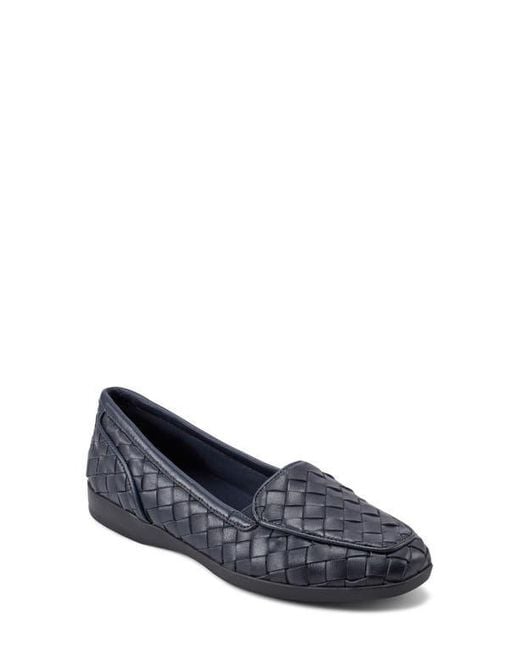 Easy Spirit Blue Devit Woven Apron Toe Flat