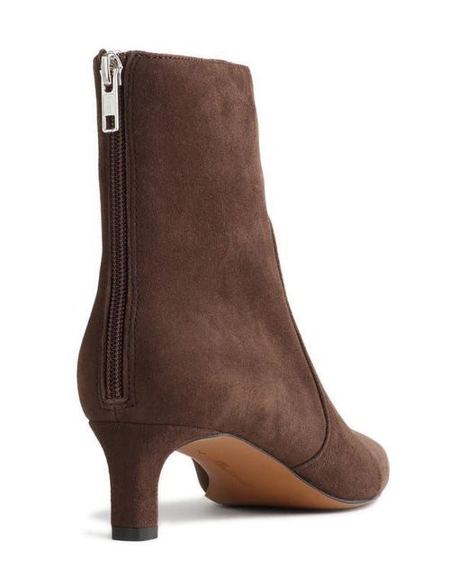 Madewell Brown Dimes Kitten Heel Bootie