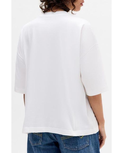 BDG White Relaxed Fit Cotton T-Shirt