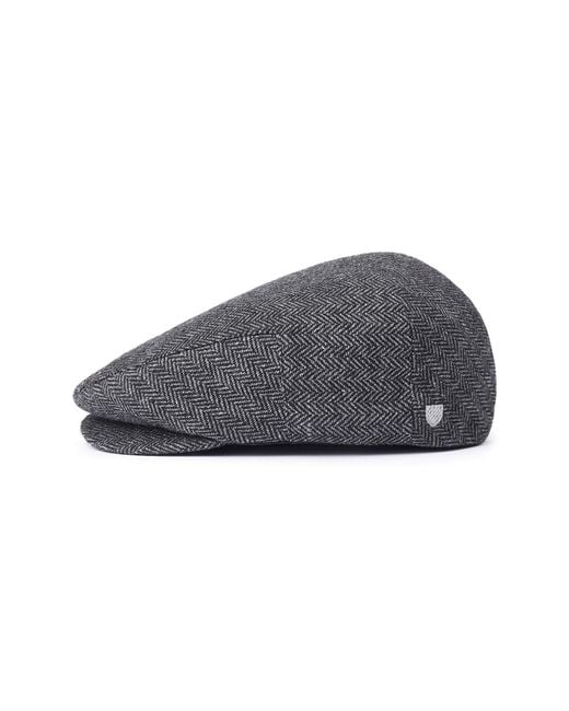 Brixton Gray Hooligan Herringbone Driving Cap for men