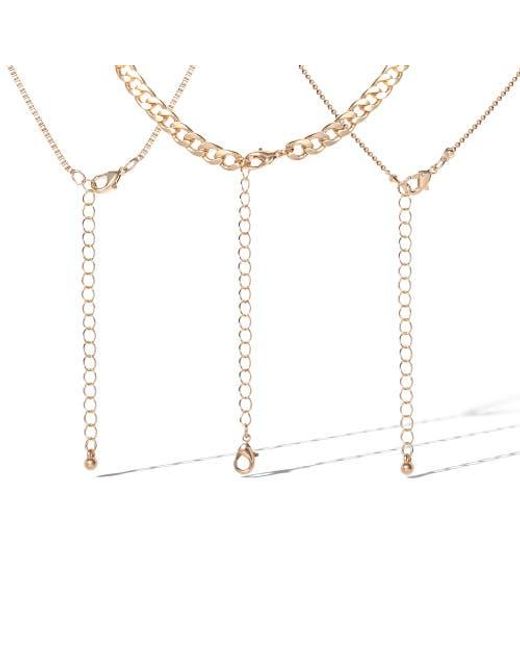 Jessica Simpson Metallic 3-Piece Butterfly Necklace