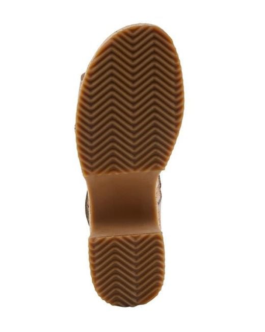 Spring Step Brown Halena Platform Sandal