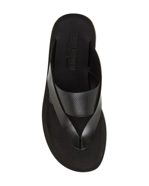 Steve Madden Black Cicero Flip Flop for men