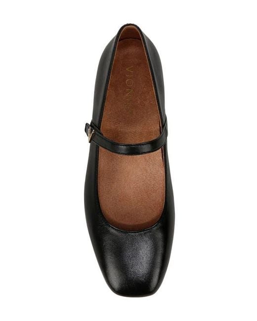 Vionic Black Alameda Mary Jane Flat