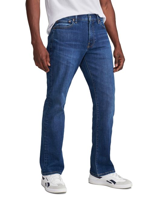 Lucky Brand Blue Coolmax Easy Rider Stretch Bootcut Jeans for men